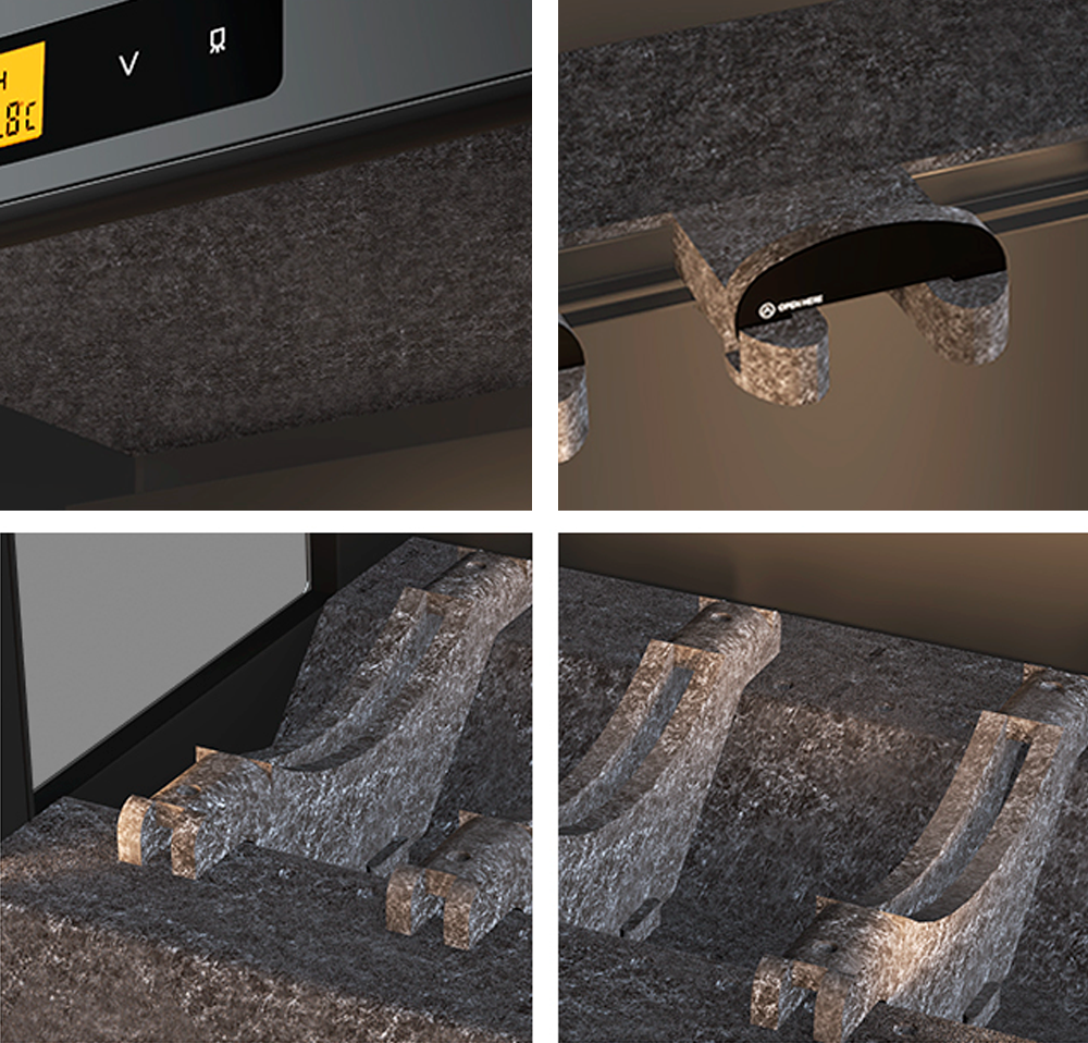 Sistema de filtro y acabados interiores