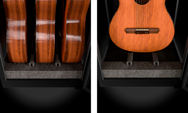 Detalle de estantes y apoyos