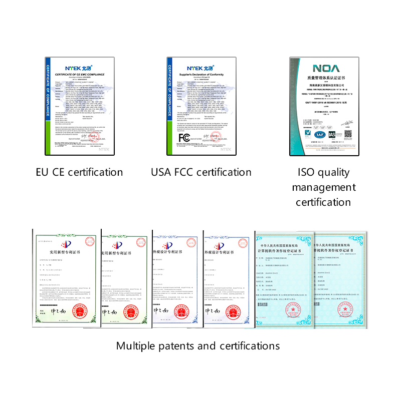 Patentes y certificaciones del producto