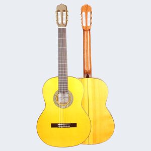 Guitarra PRK Serie Oro Homenaje Marcelo Barbero Flamenca 1ª Amarilla Profesional Tablao