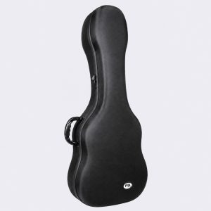 Estuche rígido de foam tela negra para guitarra española