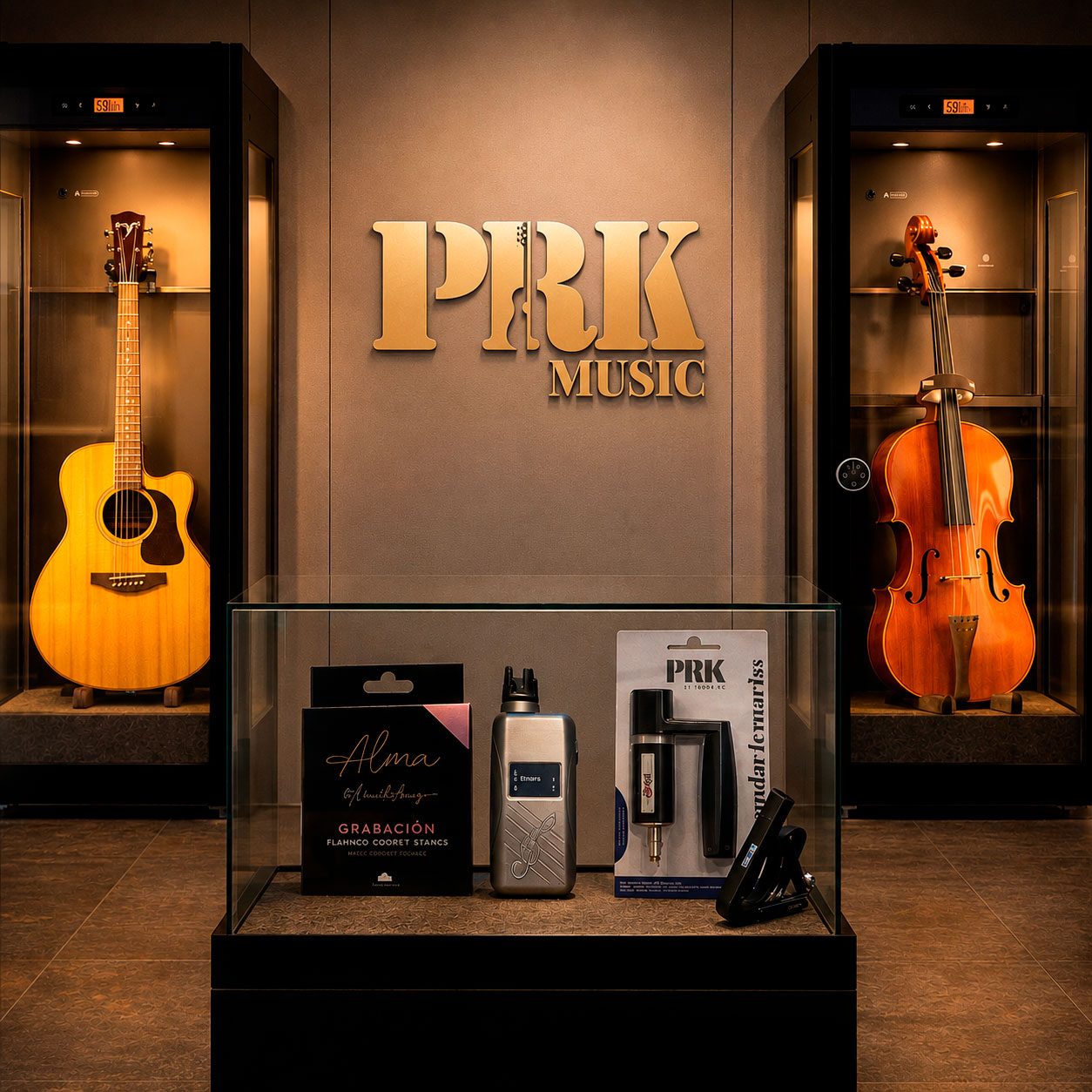 Tienda de música premium con productos profesionales PRK